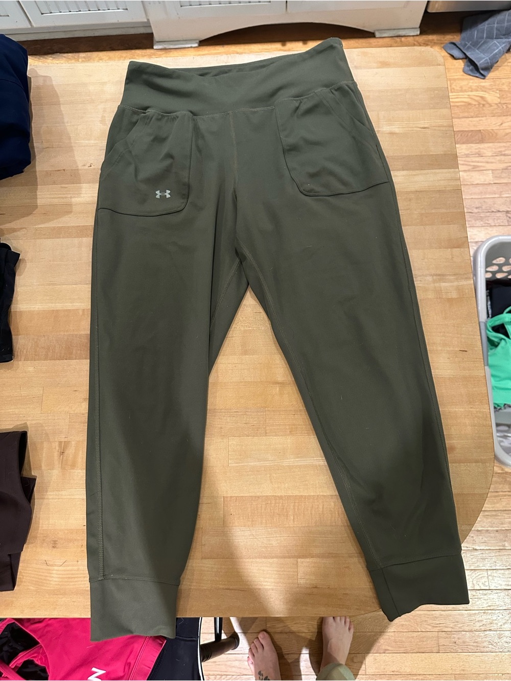 Under Armour Olive Green Track Joggers
